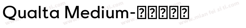 Qualta Medium字体转换
